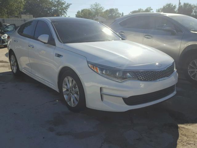 5XXGU4L38GG091558 - 2016 KIA OPTIMA EX WHITE photo 1