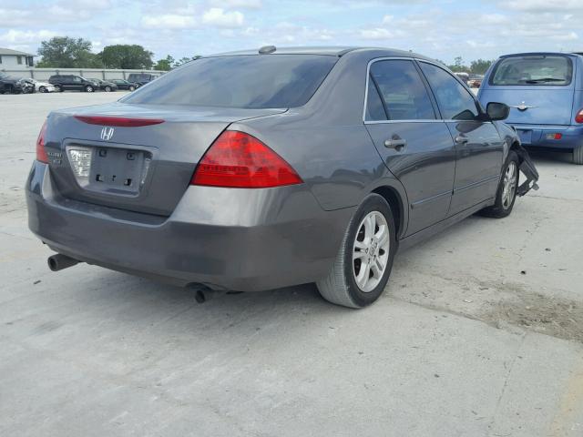 1HGCM66866A007556 - 2006 HONDA ACCORD EX 灰色 照片 4