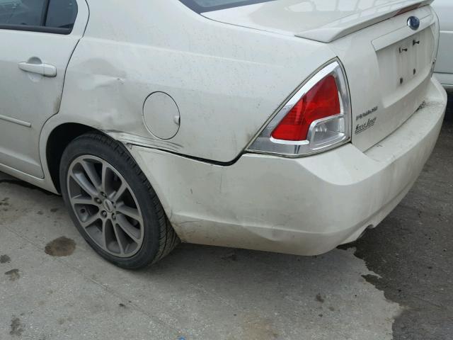 3FAHP07169R144975 - 2009 FORD FUSION SE WHITE photo 9