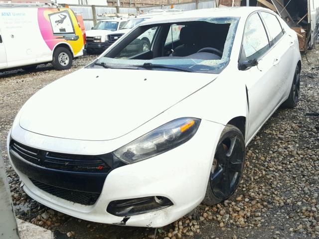 1C3CDFBB2FD165296 - 2015 DODGE DART SXT WHITE photo 2