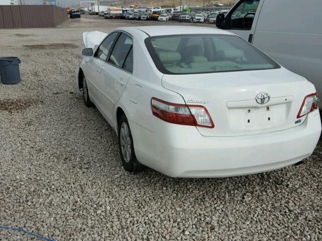 4T1BB46K09U101558 - 2009 TOYOTA CAMRY HYBR WHITE photo 3