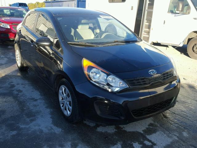 KNADM5A34C6014574 - 2012 KIA RIO LX BLACK photo 1