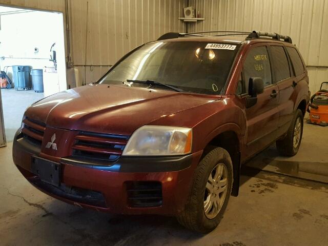 4A4MN21SX4E076244 - 2004 MITSUBISHI ENDEAVOR MAROON photo 2