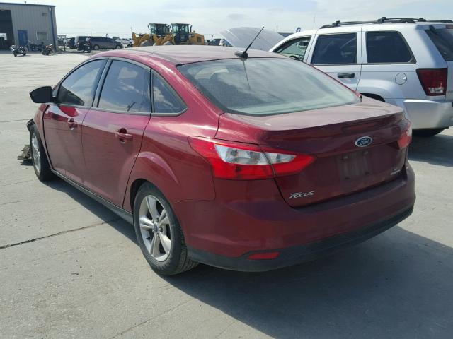 1FADP3F26EL372199 - 2014 FORD FOCUS SE RED photo 3