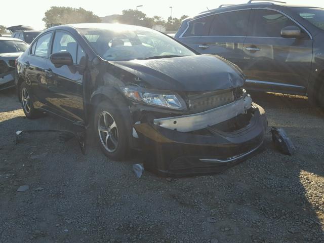 19XFB2F77FE703289 - 2015 HONDA CIVIC SE BLACK photo 1