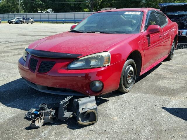 2G2WP552X71206443 - 2007 PONTIAC GRAND PRIX RED photo 2