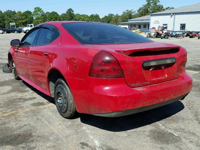 2G2WP552X71206443 - 2007 PONTIAC GRAND PRIX RED photo 3