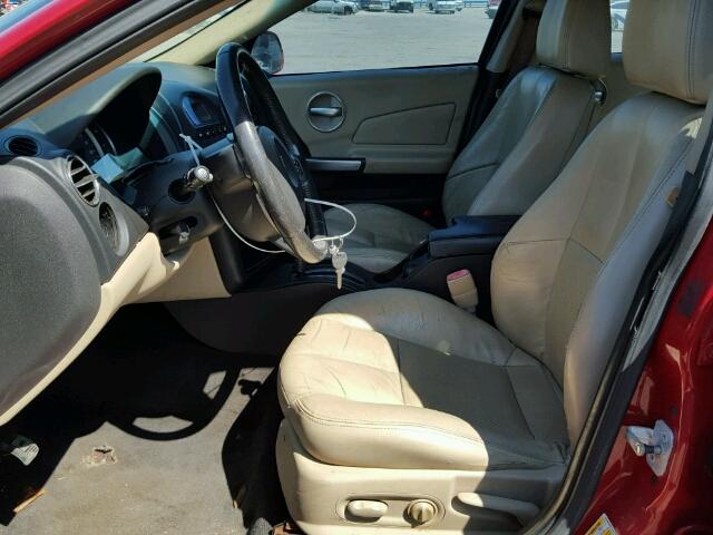 2G2WP552X71206443 - 2007 PONTIAC GRAND PRIX წითელი ფოტო 5