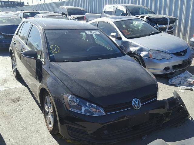 3VW217AU6HM018511 - 2017 VOLKSWAGEN GOLF S BLACK photo 1