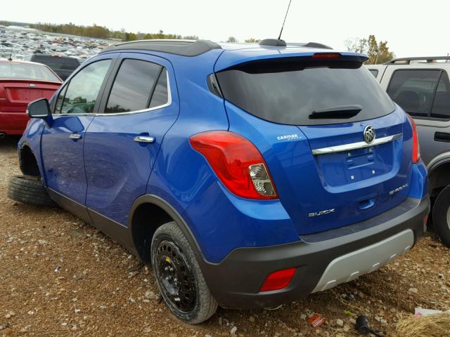 KL4CJASB4FB269351 - 2015 BUICK ENCORE BLUE photo 3