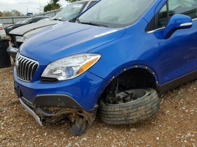 KL4CJASB4FB269351 - 2015 BUICK ENCORE BLUE photo 9