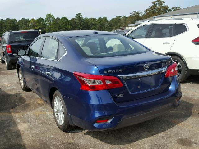 3N1AB7AP6HY319202 - 2017 NISSAN SENTRA S BLUE photo 3