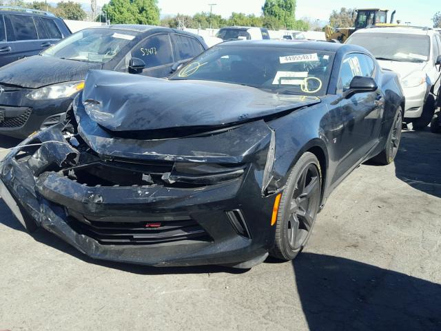 1G1FB1RS7H0172559 - 2017 CHEVROLET CAMARO LT BLACK photo 2