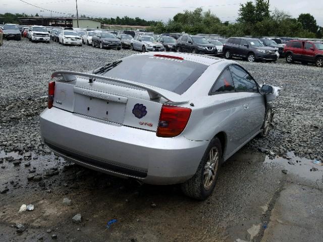 JTDDY32T1Y0014309 - 2000 TOYOTA CELICA GT- SILVER photo 4