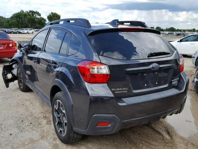 JF2GPALC9HH243651 - 2017 SUBARU CROSSTREK BLACK photo 3