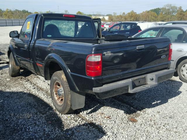 1FTYR10U63PB46366 - 2003 FORD RANGER BLACK photo 3