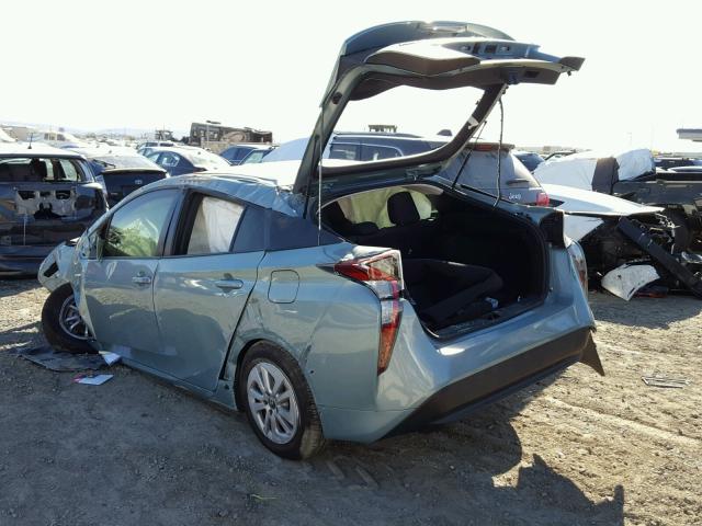 JTDKBRFU5G3016009 - 2016 TOYOTA PRIUS GREEN photo 3