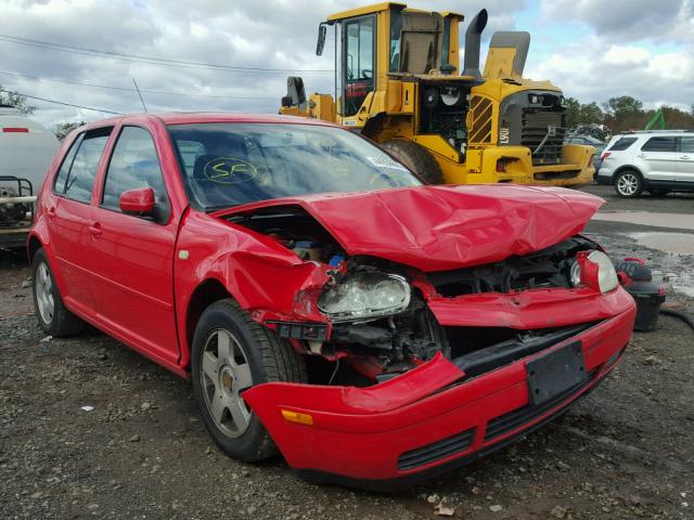 WVWGC21J2YW534165 - 2000 VOLKSWAGEN GOLF RED photo 1