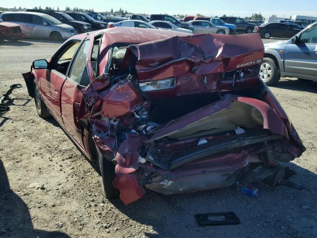 JT2BG22K8W0136022 - 1998 TOYOTA CAMRY CE BURGUNDY photo 3