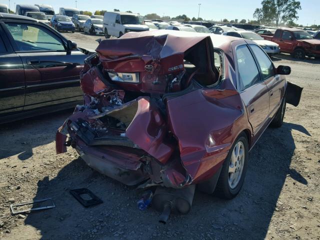 JT2BG22K8W0136022 - 1998 TOYOTA CAMRY CE BURGUNDY photo 4