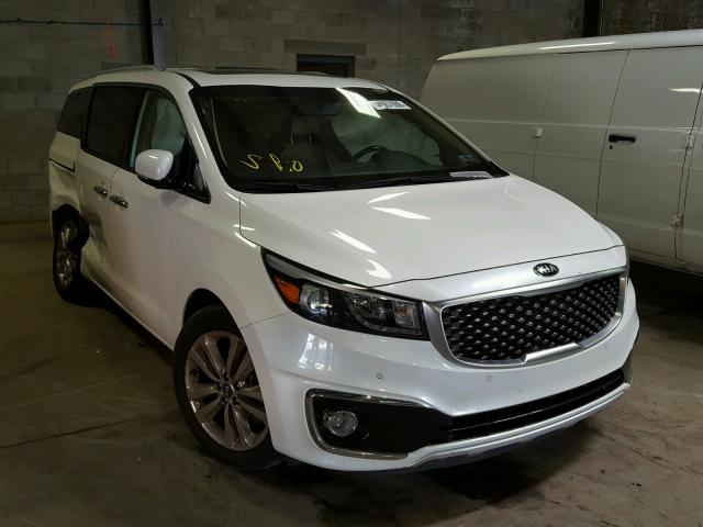 KNDME5C1XF6038880 - 2015 KIA SEDONA SXL WHITE photo 1