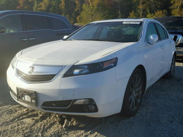 19UUA8F39DA018285 - 2013 ACURA TL SE WHITE photo 2