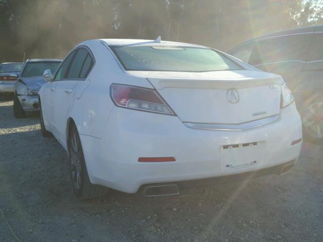 19UUA8F39DA018285 - 2013 ACURA TL SE WHITE photo 3