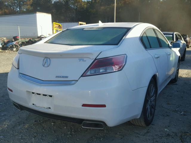 19UUA8F39DA018285 - 2013 ACURA TL SE WHITE photo 4