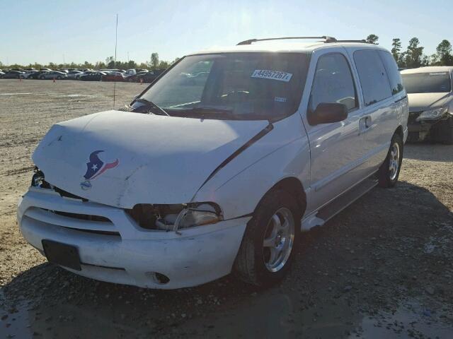 4N2ZN16T91D802392 - 2001 NISSAN QUEST SE WHITE photo 2