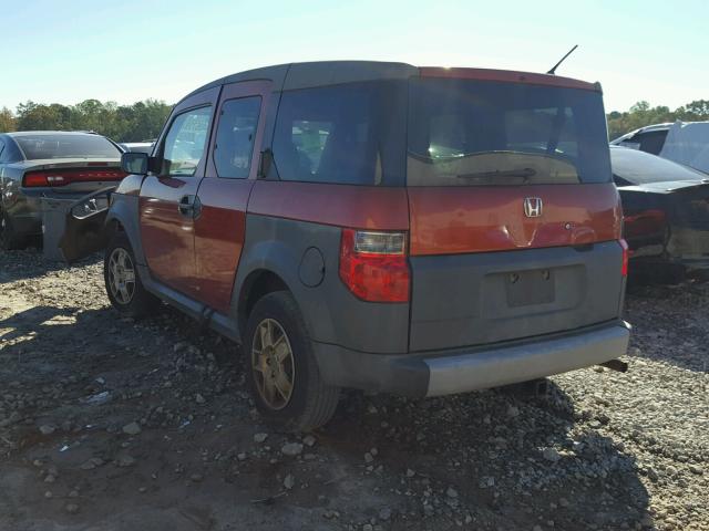 5J6YH17345L012749 - 2005 HONDA ELEMENT ORANGE photo 3