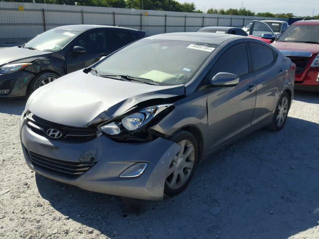 KMHDH4AE9BU104442 - 2011 HYUNDAI ELANTRA GL GRAY photo 2