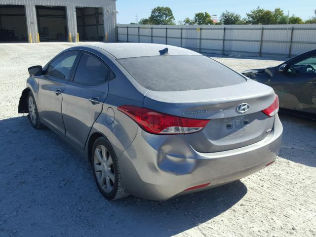 KMHDH4AE9BU104442 - 2011 HYUNDAI ELANTRA GL GRAY photo 3