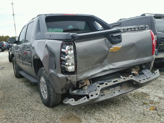 3GNTKFE78CG286770 - 2012 CHEVROLET AVALANCHE GRAY photo 3