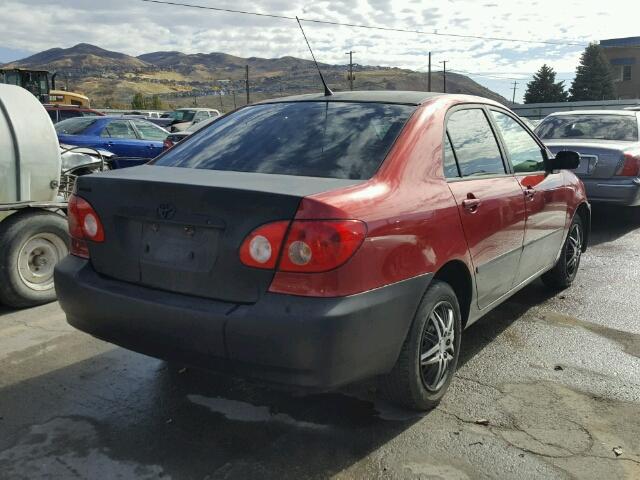 JTDBR32EX60093157 - 2006 TOYOTA COROLLA MAROON photo 4