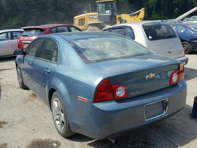 1G1ZH57BX9F196942 - 2009 CHEVROLET MALIBU 1LT BLUE photo 3