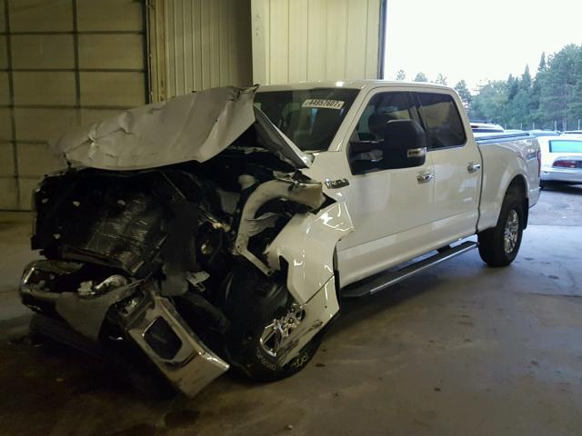 1FTFW1EF0GKG00463 - 2016 FORD F150 SUPER WHITE photo 2