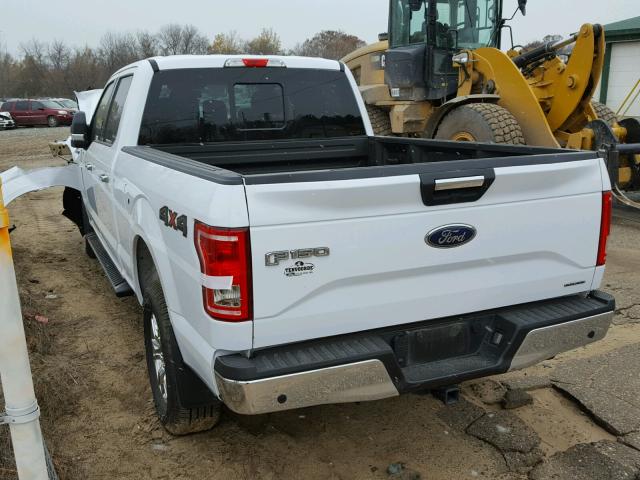 1FTFW1EF0GKG00463 - 2016 FORD F150 SUPER WHITE photo 3