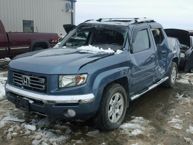 2HJYK16518H500225 - 2008 HONDA RIDGELINE BLUE photo 2