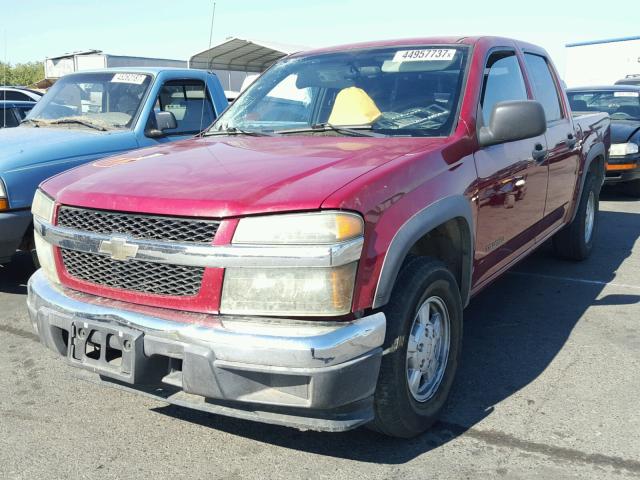 1GCCS138458257122 - 2005 CHEVROLET COLORADO RED photo 2