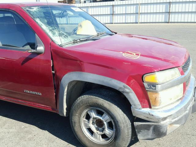 1GCCS138458257122 - 2005 CHEVROLET COLORADO RED photo 9