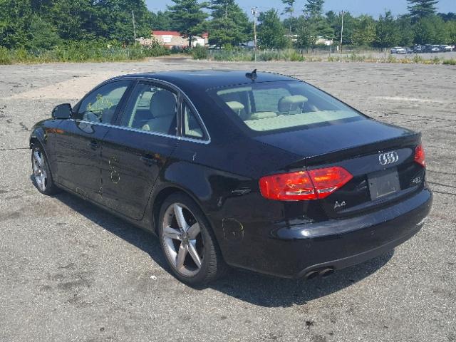 WAUMF78KX9N029680 - 2009 AUDI A4 PRESTIG BLACK photo 3