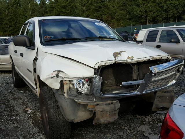 1B7HU18Z52J109549 - 2002 DODGE RAM 1500 WHITE photo 1