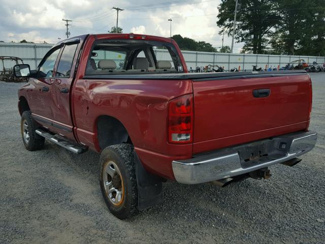 3D7KS28D86G287457 - 2006 DODGE RAM 2500 S RED photo 3