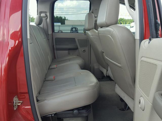 3D7KS28D86G287457 - 2006 DODGE RAM 2500 S RED photo 6