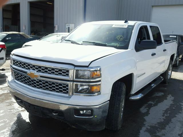 3GCUKREC2EG159916 - 2014 CHEVROLET SILVERADO WHITE photo 2