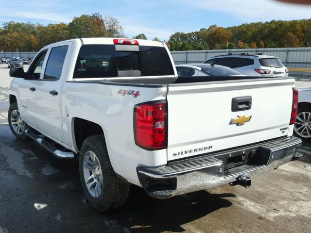 3GCUKREC2EG159916 - 2014 CHEVROLET SILVERADO WHITE photo 3