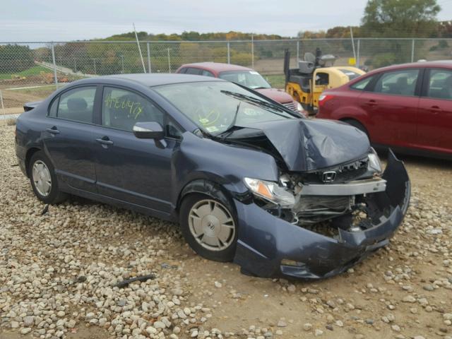 JHMFA36279S011238 - 2009 HONDA CIVIC HYBR GRAY photo 1