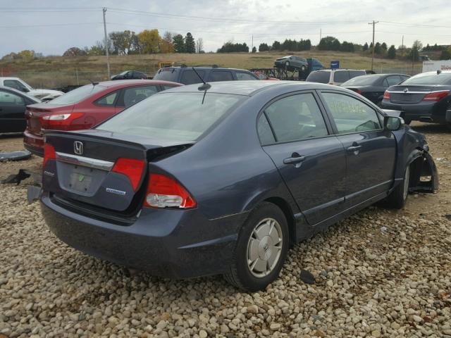 JHMFA36279S011238 - 2009 HONDA CIVIC HYBR GRAY photo 4