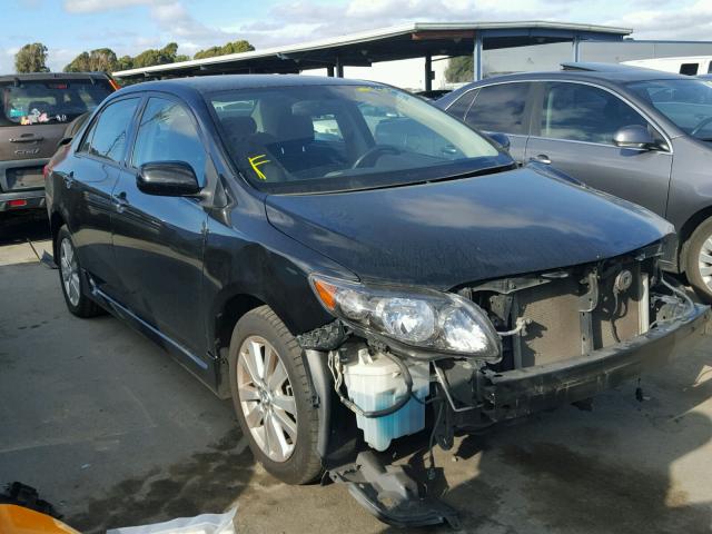 1NXBU40E99Z106870 - 2009 TOYOTA COROLLA BA BLACK photo 1