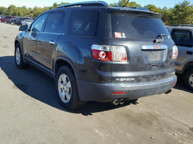 1GKEV23738J168902 - 2008 GMC ACADIA SLT BLACK photo 3